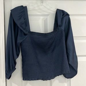 JCREW women’s navy top